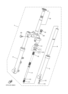 T110 Передняя вилка