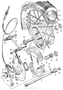 CA110 Переднее колесо