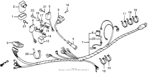 XL350R Wire harness + ignition coil