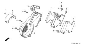 SA75 Fan cover / shroud