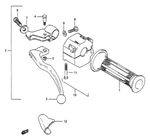 RG250 Left handle switch