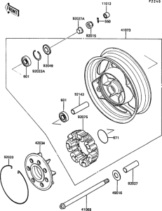 ZG1000 Задняя ступица колеса