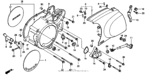 VT1100C3 Крышка картера левая