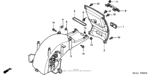 GL1800 Задний бампер