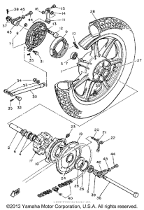 SR500G Переднее колесо