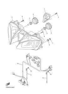 YZF-R6R Headlight assy