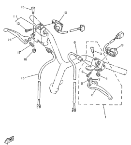 YA50R Handle switch. lever