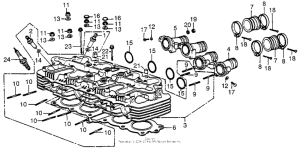 CB550 Головка цилиндров
