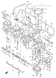 GSX-R400 Carburetor assy
