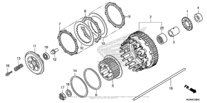 VFR800F Сцепление