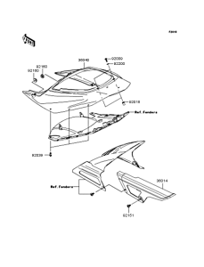 ZX600 Боковые обтекатели