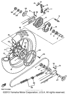 TT600N Переднее колесо