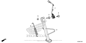 CBR300R Подножка