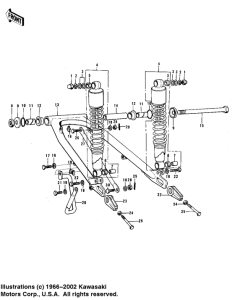  Swing arm / shock absorbers