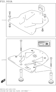 AN650 Stopper Set Rear Box Plate (Optional)