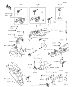 ZR800 Замок зажикания