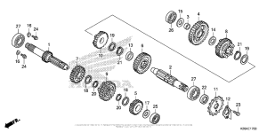 MSX125 Трансмиссия
