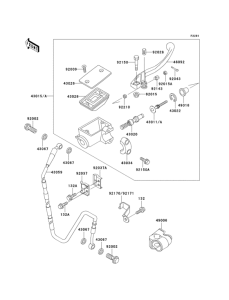 KX500 Главный тормозной цилиндр