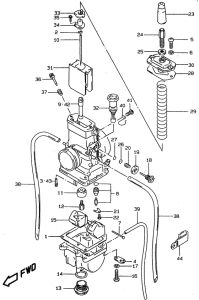 RM80 Carburetor assy