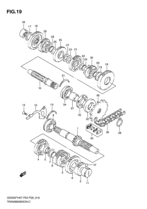 GS500 Трансмиссия