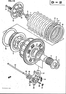 GSX500 Бендикс