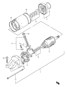 GSF1200S (ABS) Стартерный мотор