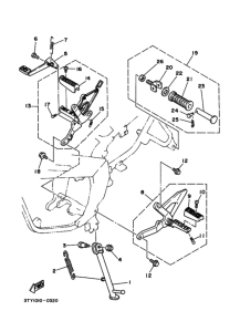 TZR125 ｽﾀﾝﾄﾞ. ﾌｰﾄﾚｽﾄ