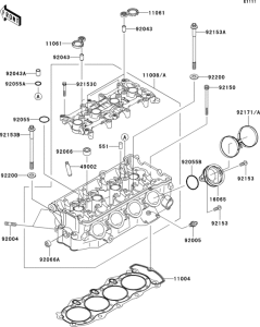 ZX636 Головка цилиндров