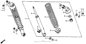 XR80 Задние амортизаторы