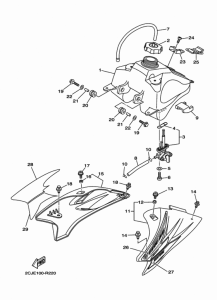 TTR50E Топливный бак