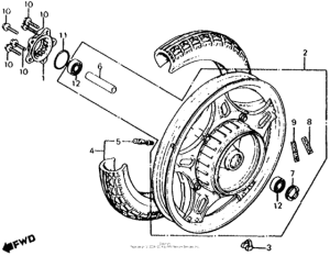CX500 Переднее колесо