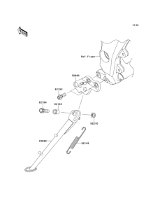 ZX1000 Подножка