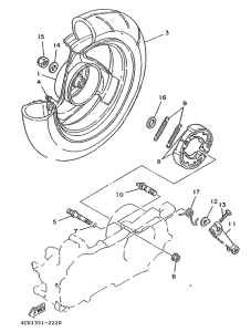 YE80 Переднее колесо