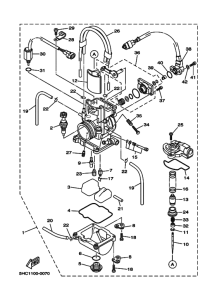 YZ250 YZ250M Carburetor assy