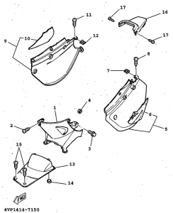 YW100 Боковые обтекатели