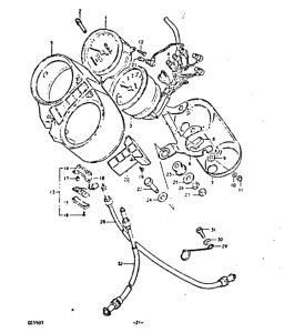 GS550 Спидометр-тахометр