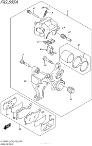 DL1000 (ABS) Задний суппорт