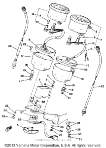 XS400E Спидометр-тахометр