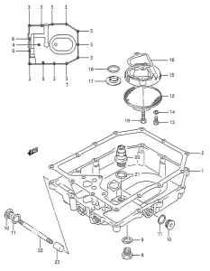 GSX600 Маслосборник