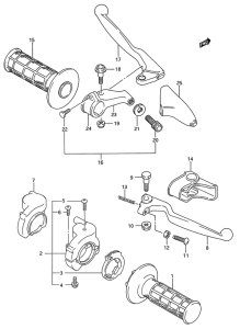 RM250 Рулевой переключатель