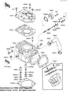  Cylinder head / cylinder / reed valve