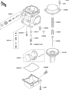 EX500 Карбюратор в разборе