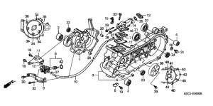 SH100 Crankcase / oil pump