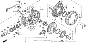 ST1100 (ABS/ TCS) St1100a final driven gear