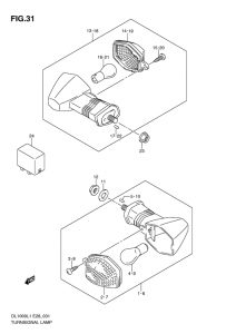 DL1000 Поворотники