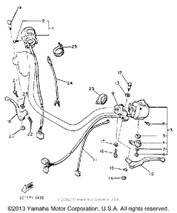 XJ750MK Handle switchl-lever