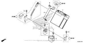 CBR300R Аккумулятор