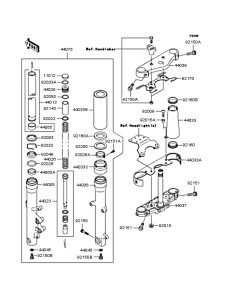VN800 Передняя вилка