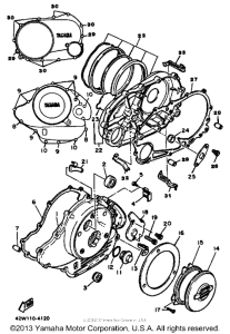XV700N Боковые крышки