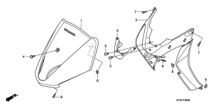 NHX110 Front cover shutter